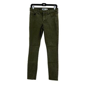 Old Navy Super Skinny Mid-Rise Women's Jeans Size 4 Stretch Olive Green